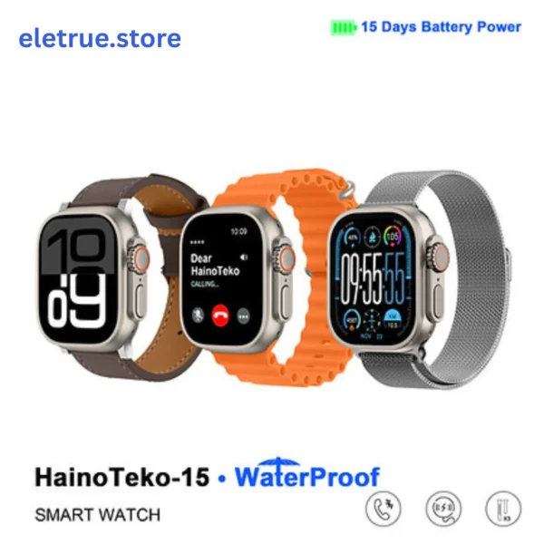 T15 Smart Watch – Waterproof with 15 Days Battery Power